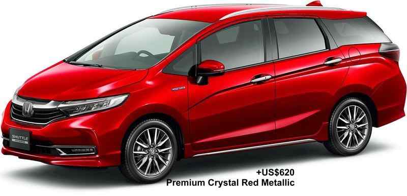 New Honda Shuttle body color: PREMIUM CRYSTAL RED METALLIC (option color +US$620)
