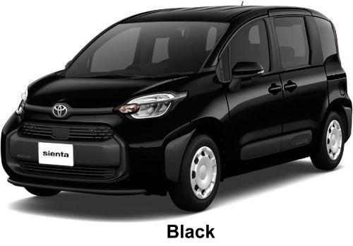 New Toyota Sienta Hybrid body color: BLACK