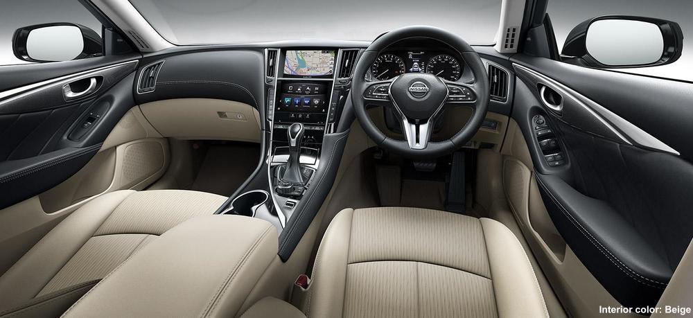 New Nissan Skyline Hybrid photo: Cockpit view (Beige)
