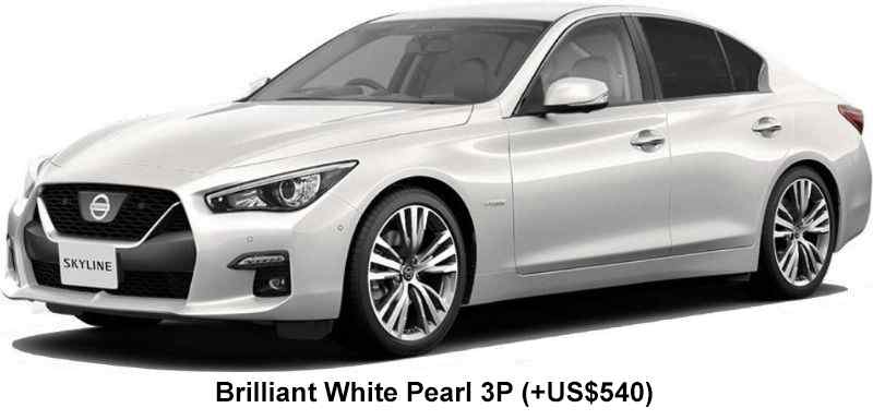 Nissan Skyline Hybrid Color: Brilliant White Pearl 3P