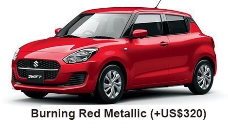 Suzuki Swift Color: Burning Red Pearl Metallic