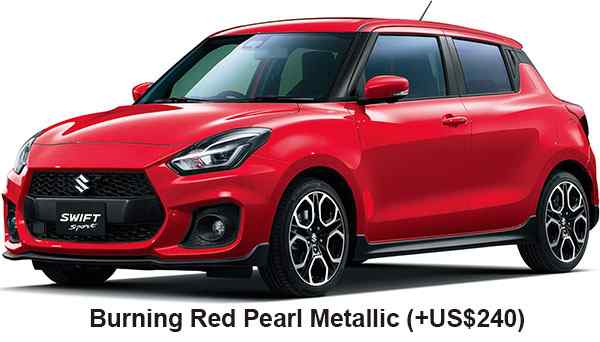 Suzuki Swift Sports Color: Burning Red Pearl Metallic