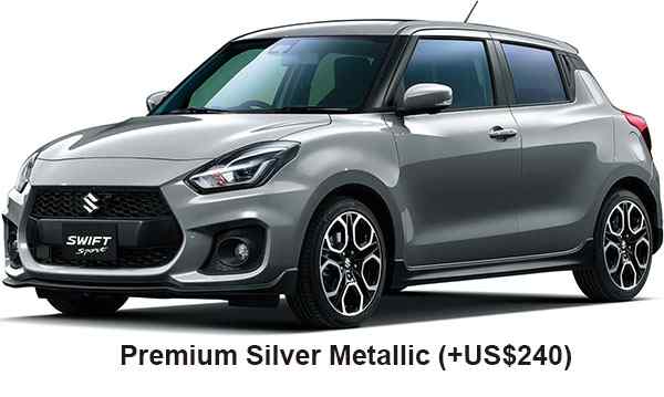Suzuki Swift Sports Color: Premium Silver Metallic
