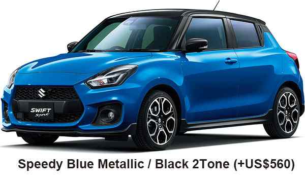 Suzuki Swift Sports Color: Speedy Blue Metallic Black 2tone Roof
