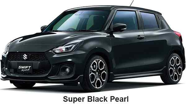 Suzuki Swift Sports Color: Super Black Pearl