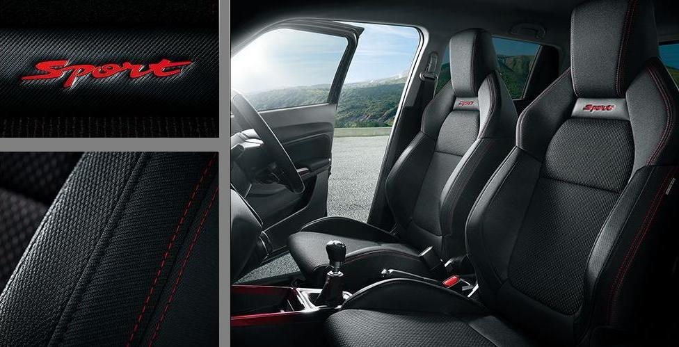 New Suzuki Swift Sport photo: Front Seat view