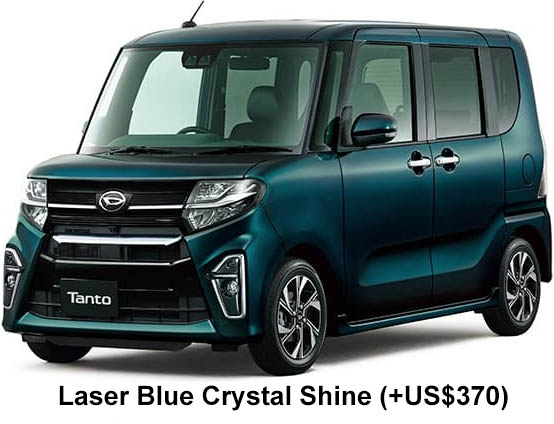 Daihatsu Tanto Custom Color: Laser Blue Crystal Shine