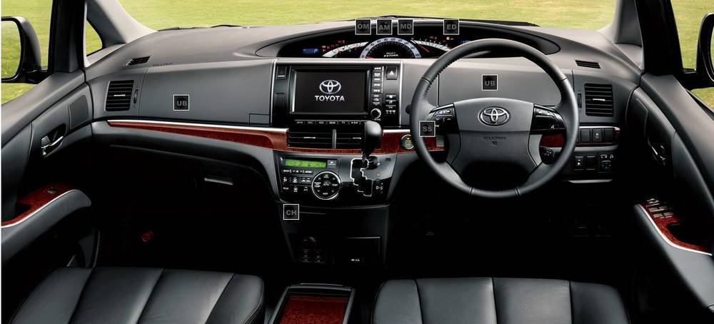 New Toyota Estima: Cockpit view