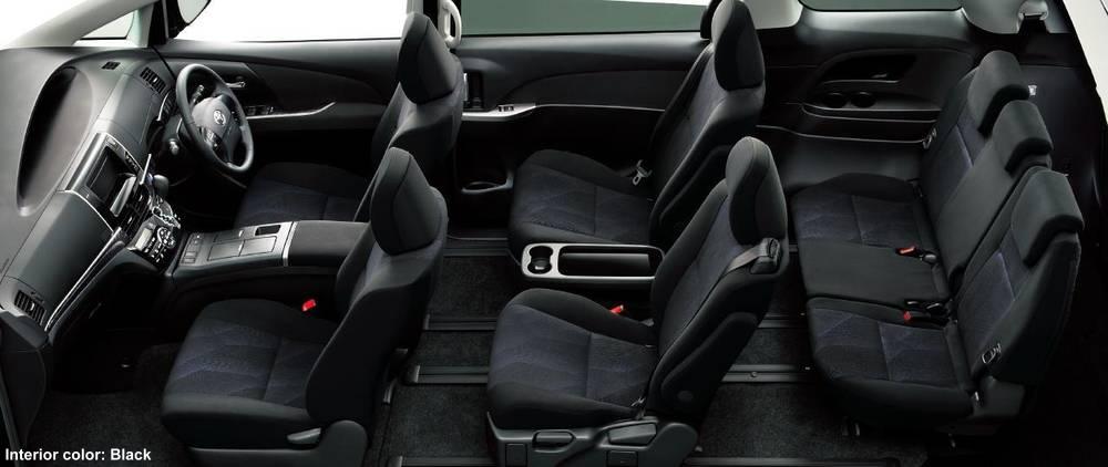 New Toyota Estima Hybrid:  Black interior