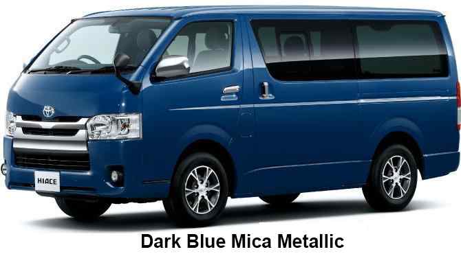 New Toyota Hiace Van Body colors, Full variation of ...