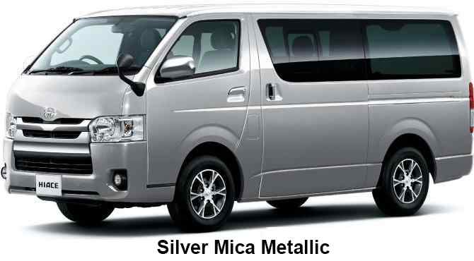 Toyota Hiace Van Color: Silver Mica Metallic