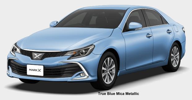 New Toyota Mark-X body color: TRUE BLUE MICA METALLIC