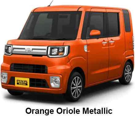 Toyota Pixis Mega Color: Orange Oriole Metallic