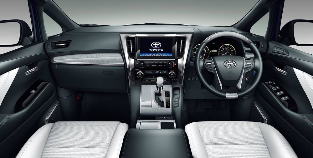 New Toyota Alphard Executive Lounge: Cockpit view