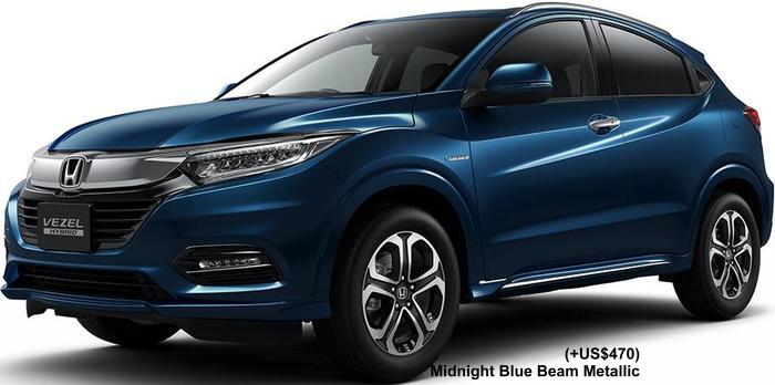 New Honda Vezel body color:MIDNIGHT BLUE BEAM METALLIC (option color +US$470)