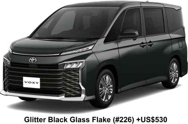 New Toyota Voxy body color: GLITTER BLACK GLASS FLAKE (Color No. 226) OPTION COLOR +US$ 530