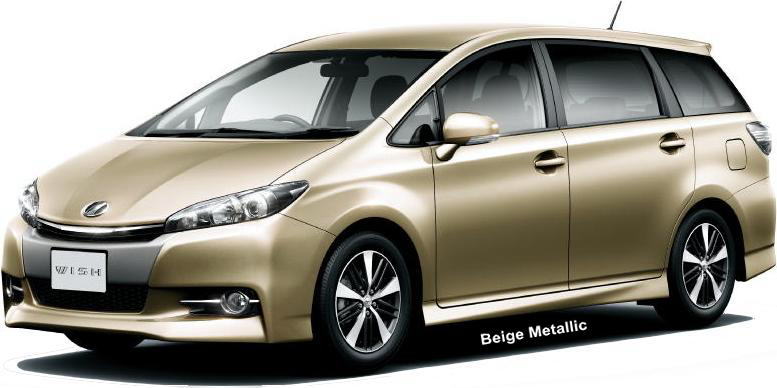 New Toyota Wish body color: Beige Metallic
