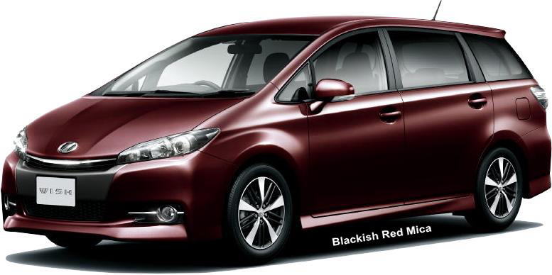 New Toyota Wish body color: Blackish Red Mica