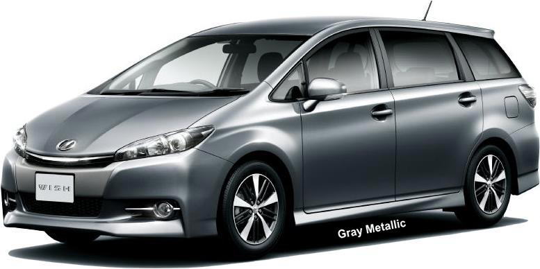 New Toyota Wish body color: Gray Metallic