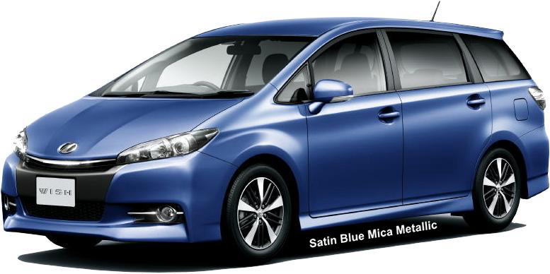 New Toyota Wish body color: Satin Blue Mica Metallic