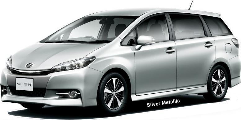 New Toyota Wish body color: Silver Metallic