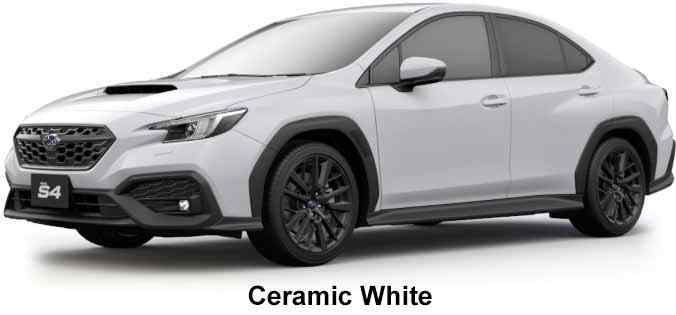 New Subaru WRX S4 Sti Sport body color: Ceramic White