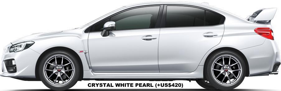 New Subaru WRX Sti Sedan body color: Crystal White Pearl (option color +US$420)