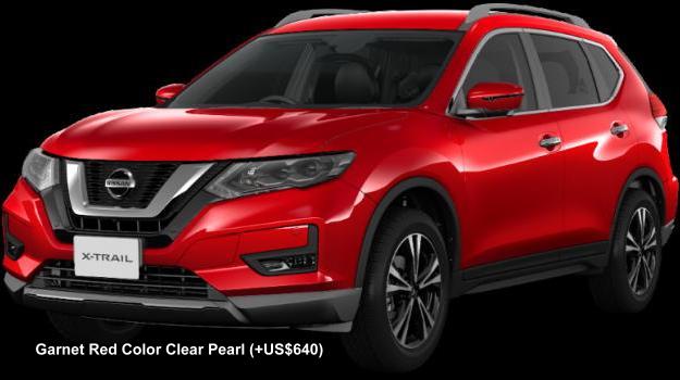 New Nissan X-Trail body color: GARNET RED COLOR CLEAR PEARL (option color +US$640)