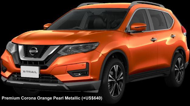 New Nissan X-Trail body color: PREMIUM CORONA ORANGE PEARL METALLIC (option color +US$640)