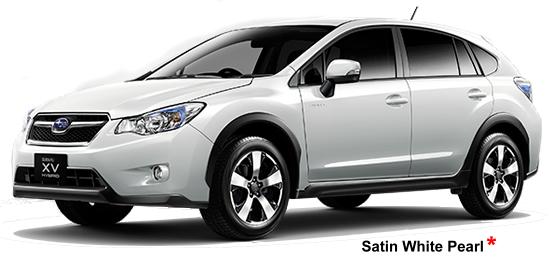 New Subaru XV Hybrid body color: Satin White Pearl (option color +US$ 420)