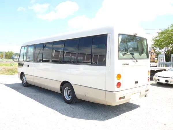 Mitsubishi Rosa used Bus pictures: 2004 model, Beige color, Back (Rear) photo