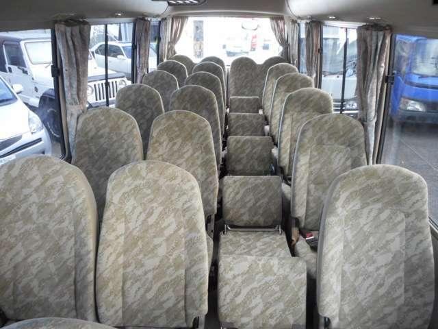 Mitsubishi Rosa used Bus pictures: 2004 model, Blue color, Interior (seat) photo