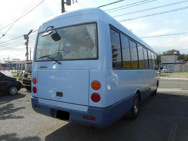 Mitsubishi Rosa used Bus pictures: 2004 model, Blue color, Back (Rear) photo