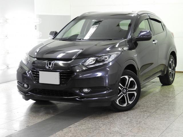 Used Honda Vezel Hybrid 2015 Model Black color picture: Front view