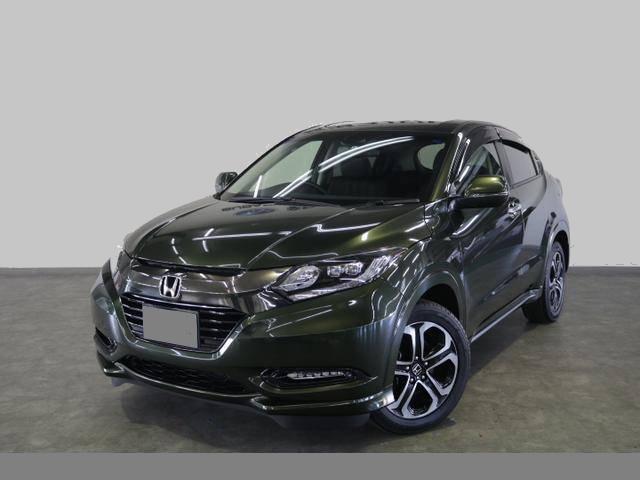 Used Honda Vezel Hybrid 2016 Model Green color picture: Front view