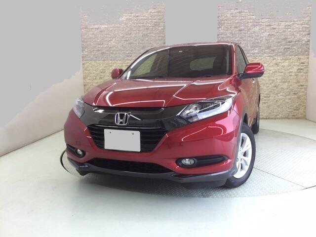 Used Honda Vezel Hybrid 2017 Model Blackish Red color picture: Front view