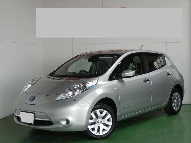 Used Nissan Leaf Silver body color 2016 model photo: Front view