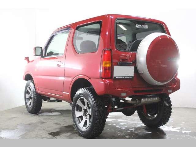 Used Suzuki Jimny, Cross Adventure, Automatic Transmission, 2011 Model, Red color photo: Back view