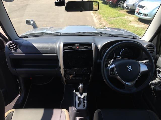 Used Suzuki Jimny, Land Venture, Automatic Transmission, 2016 Model, Silver color photo: interior view