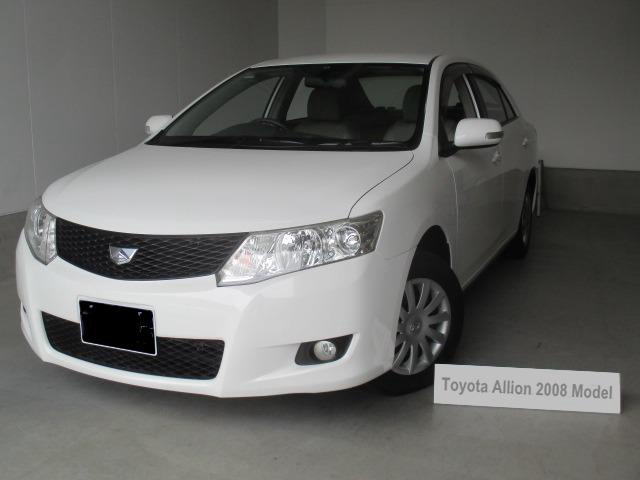 Used Toyota Allion 2008 Model White Pearl color picture: Front view