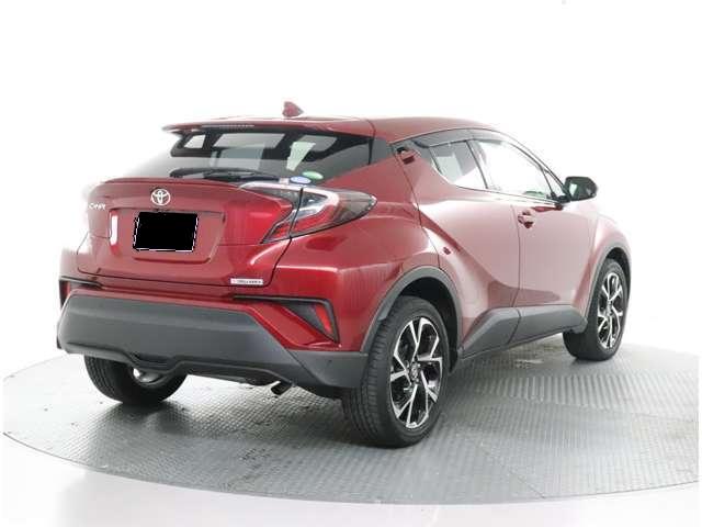 Used Toyota CHR 2016 Model Wine Red color photo: Back view