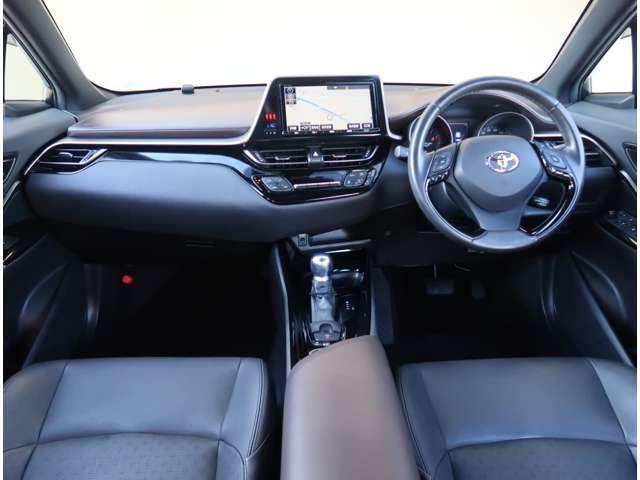 Used Toyota CHR 2017 Model Wine Red color photo: interior view