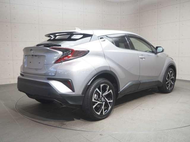 Used Toyota CHR 2017 Model Silver color photo: Back view