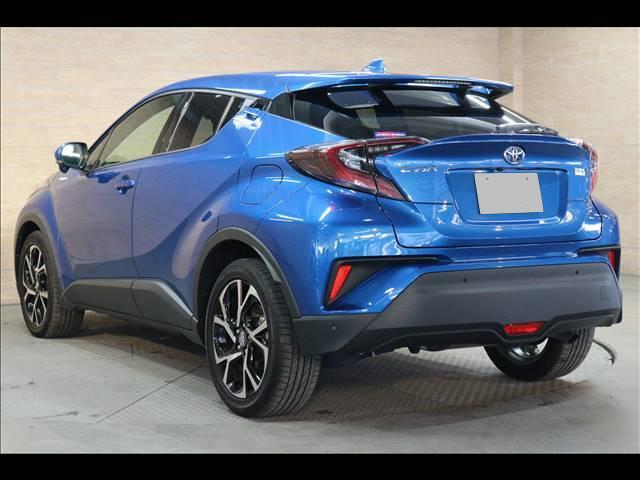 Used Toyota CHR Hybrid 2017 Model Blue color photo: Back view
