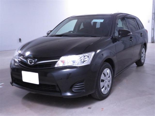 Used Toyota Corolla Fielder 2014 model Black color photo: Front view