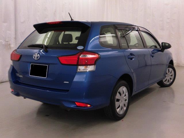 Used Toyota Corolla Fielder 2015 model Blue color photo: Back view