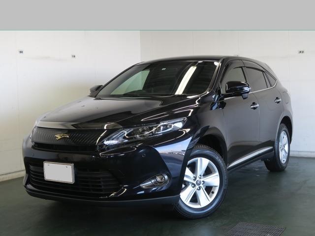 Used Toyota Harrier 2016 Model Black body color photo: Front view