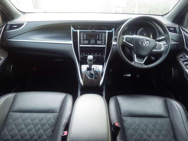 Used Toyota Harrier 2016 Model Silver body color photo: interior view