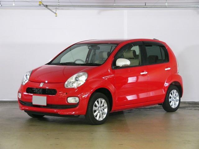 Used Toyota Passo 2015 model Red body color photo: Front view