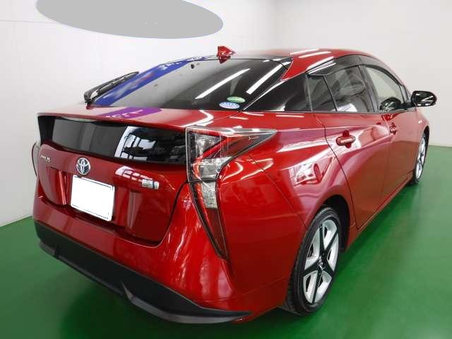 Used Toyota Prius 2016 Model Red color picture: Back view